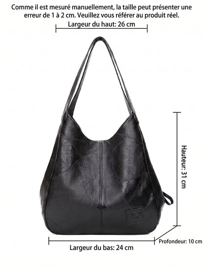 SAC HOBO CUIR PATCHWORK