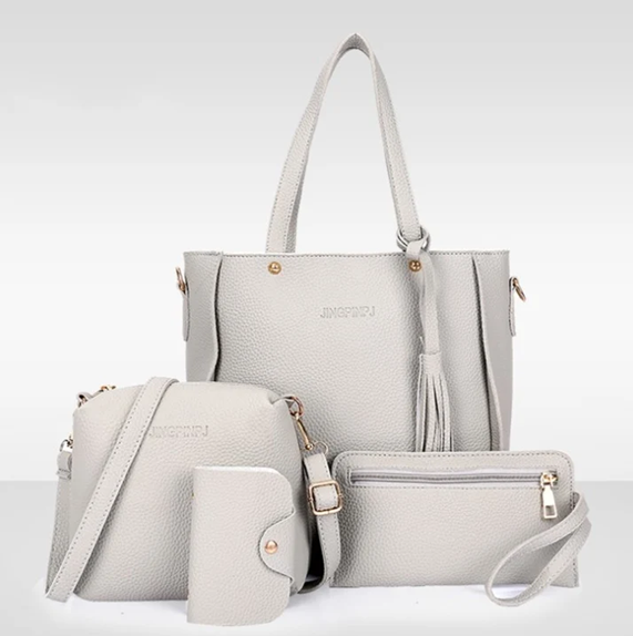 SAC CABAS A BANDOULIERE 4 PIECES