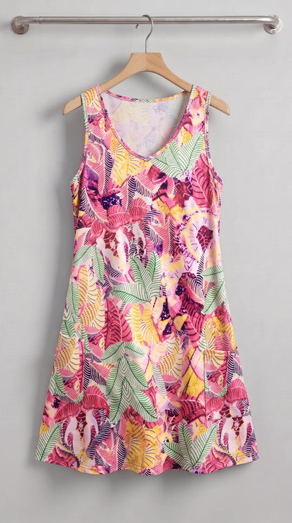 ROBE ESTIVALE IMPRIME EXOTIQUE