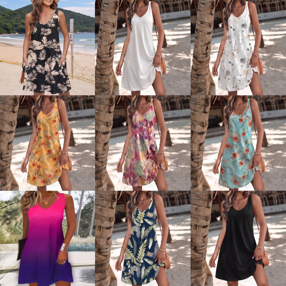 ROBE ESTIVALE IMPRIME EXOTIQUE