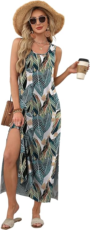 Robe imprimée à ourlet asymétrique
