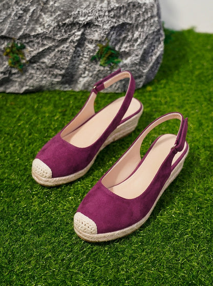 CHAUSSURES COMPENSÉES DAIM  CHIC