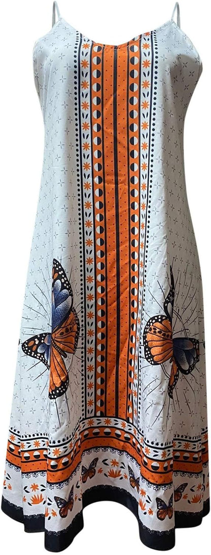 Robe asymétrique  imprimée pour femme